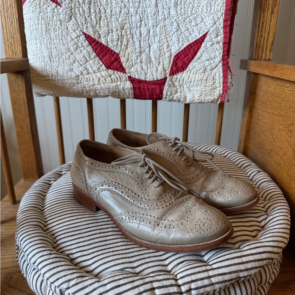 Classic Tan Oxfords